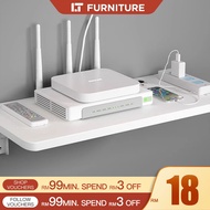 TV Box Top Shelf DVD Player Rack TV Rack Floating Shelf Wifi Router Shelf Wall Modem Holder Wall mou