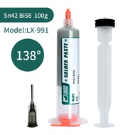 LINGXI Solder Paste 138℃ SMD PCB BGA Repair Syringe Flux ( 100g )