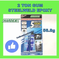HARDEX 2 TON GUM METAL EPOXY STEELWELD EPOXY COMPOUND 56.8G HARDEX EPOXY 2TON GUM HARDEX 25225