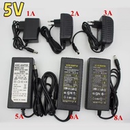 EU/US/UK/AU Power Supply Adapter Transformer AC 110-240V to DC 5V 2A 3A 6A 8A 10A LED Strips Light C