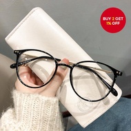 Men's and Women's Myopia Glasses with Optional 0.5-5.50 Degree Korean Plain Glasses Frame