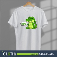 KATUN Men's T-Shirt Crocodile Land Funny T-Shirt Crocodile Cotton combed