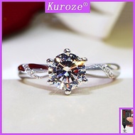 [GRA]Luxury Pt950 Platinum Moissanite Ring Women