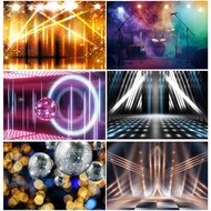 Music Spotlight Ball Party Neon Photography Backdrop Child Adult Happy Birthday Bokeh Backgrounds Ph