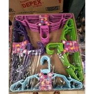 Colorful Wide Plastic Adult Clothes Hanger 38cm.(Sold In Packs Of 72)