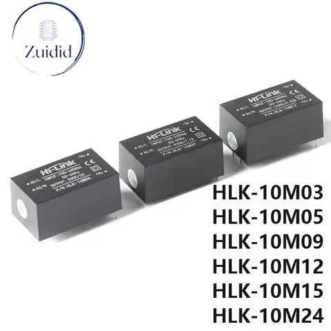 AC-DC Power Supply Modul Mini Isolation Switch AC to DC 10W 220v to 3V/5V/9V/12V/15V/24V HLK-10M03 H