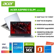 Spk Okey! Laptop Acer Aspire Slim 5 54Z7 Core I5 Gen11 4Gb Ssd 256Gb