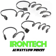 Molex IDE 4 Pin Extension PSU Wire cable 2 ways 3 ways 4 ways 5 ways Extender Power Supply Cables