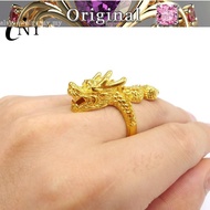 Yellow 916 Golden 916 Gold Thick 916 Gold Big Dragon Men's Ring Wedding Birthday Men's Hand Jewelry Jewelry Do wellso