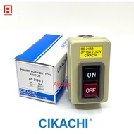 CIKACHI BS215B3 15A 3Pole Power Push Button Switch (Metal casing)