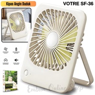Kipas Angin Rechargeable Portable 4 Inch Desk Fan Votre SF-36 / Kipas Angin Duduk / Desk Fan Mini 4 