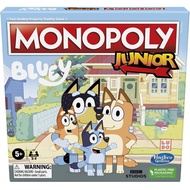 Hasbro Gaming Monopoly Junior: Bluey Edition Board Game for Kids Ages 5+, Play as Bluey, Bingo, Mum,