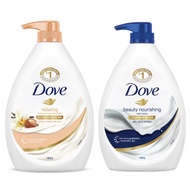 Dove Beauty Nourishing Body Wash 1L + Dove Relaxing Shea Butter Body Wash 1L