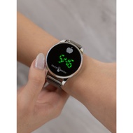 (TW) Jam Wanita Digital Touch Screen Tali Rantai Magnet Elegan Bulat Estetik TS-01 Magnet