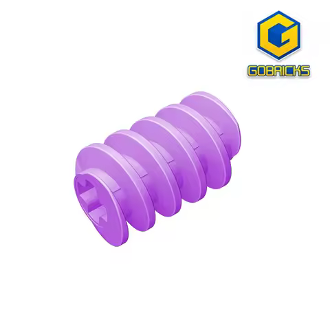 Gobricks GDS-1199 Technical, Gear Worm Screw, Long, Axle Opening Type II compatible with lego 4716 3