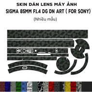 Sigma 85mm F1.4 DG DN Art Lens Skin (Many models) | Decal Film 3M 85mm camera lens protection sticke