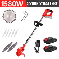 KM Cordless Lawn Mower Set 1880W 998VF With 2 Battery+Full set of Accessories Adjustable Li-ion Elec