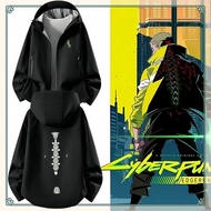 Ready Stock Cyberpunk Edgerunners 2077 Hooded Windbreaker Waterproof Loose Fit Anime Cosplay Jacket