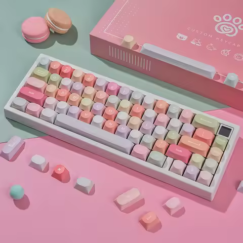 Wuquestudio Chilkey Cute Kawaii Keycap Set 170 Keys PBT Dye-sublimation Custom DDA Keycaps Profile F