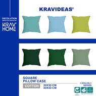 KATUN Krav Ideas Home - Cotton Sofa Cushion Cover - Plain Pattern - 30x30 & 40x40