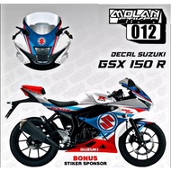 Decal Sticker Striping Variation FULLBODY SUZUKI GSX R 150 / GSX 150 R (SUZUKI ECSTAR MOTO GP) | Dec