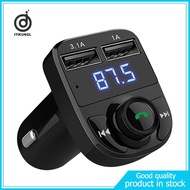 X8 Car FM Transmitter Dual USB Charger Transmitter Hands-free Bluetooth Car Kit Aux Modulator Car Audio MP3 Player
