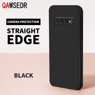 For Samsung Galaxy S10 S9 Plus S9 S8 Plus S8 Phone Case Carema Protection Straight Square Edge Silicone Shockproof Phone Casing Soft Square Cover For Samsung S10 Case
