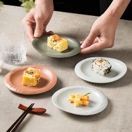 Pastel round ceramic plate 13.7cm, round ceramic plate for cakes, round ceramic baking tray desert