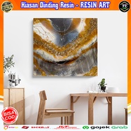 Resin Hiasan Lukisan Painting Dinding Wall Dekorasi Decoration Decor Abstrak Abstract Kamar Room Tid