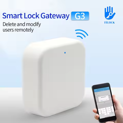 TTLOCK APP G2/G3 WiFi Gateway Hub for Smart Door Lock Unlock Bluetooth to Wi-Fi Converter Voice Cont