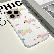 Korean Style Fresh Small Floral iPhone Phone Case Compatible iPhone 16 13 12 14 15 11 pro 7/8plus xs