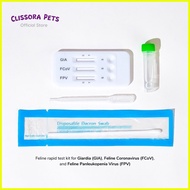 ☸ ✆ ✼ Clissora Pets FPV FCOV GIA Feline Antigen Rapid Test Kit