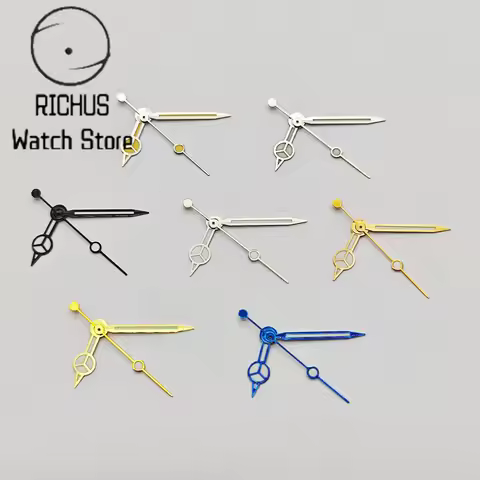 RICHUS NH35 Hands Green Luminous Watch Hands Fit NH35 NH36 ETA 2824 2836 Miyota 8205 8215 Mingzhu DG