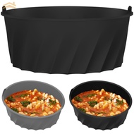 Silicone Slow Cooker Liner for 7-8QT Pot Reusable Slow Cooker Silicone Insert with Handle Leakproof 