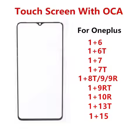 Oneplus15 Oneplus13T Touch Screen For Oneplus 15 13T 10R 7 7T 8T 9 9R 9RT 6 6T Out Glass LCD Front P