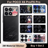 For POCO F8 Pro F8 Ultra X6 Pro F6 Pro Fashion Trend Cartoon Anime Lens Sticker Camera Soft Sticker 