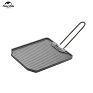 Naturehike outdoor camping picnic BBQ Grill Pan Square Aluminum Alloy Stainless steel Non Stick frying pan