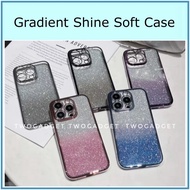 Realme 11 11X 12 12X 13 14T 14/Pro/Plus 5 5I 5S 6I C3 5G Gradient Shine Soft Case TPU Cover Casing