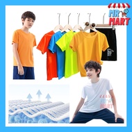 MRMART unisex kids tshirt quality plain tshirt kosong budak tshirt budak lelaki kids round neck shirt jersey baju kosong