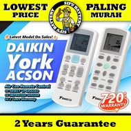 Daikin York Acson Aircon / Air-con / Aircond / Air Conditioner Remote Control