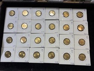 1979年香港一毫硬幣（3263 A1569 3244 3250 A1574 3261 A1577 0942 A1566 3239 A1561 A1571 A1582 A1573 A0351 3248