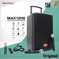 Speaker Baretone 10 Inch Max10he Max-10he max He Bluetooth Tws