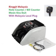 (1 YEAR WARRANTY) LATEST 2023 Mesin Kira Duit Kertas Wang Money Bank Note Counter Suitable Polymer N