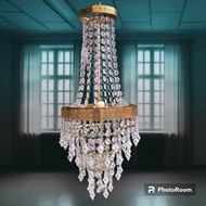 Lampu Hias Gantung Chandelier Kristal Akrilik ( 65x27 ) Dekorasi Ruang Tamu Lampu Hias Gantung Plafond Langit-Langit Dekorasi Tenda Pesta COD