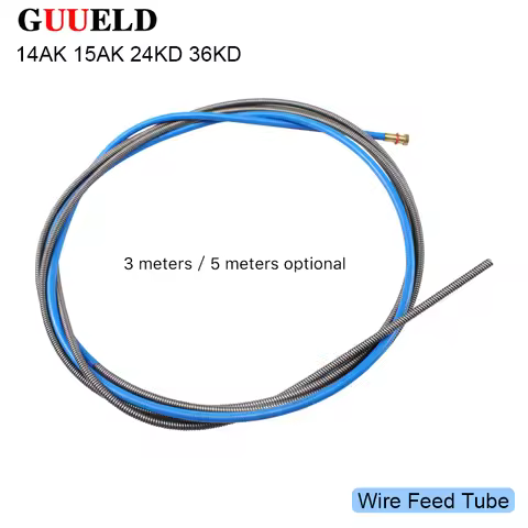 1pcs 14K 15AK 24KD 36KD Torch/Gun Consumables 3M 5M MIG Wire Feed Tube for the MIG Welding Machine
