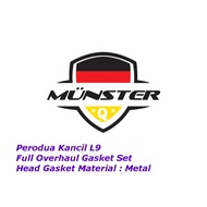 Münster Overhaul / Full Set Gasket for Mira Perodua Kancil Turbo 660 L5 L9 L150 L152 L160 16V TC JB-DET L6 L7 (Metal)