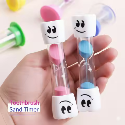Smiling Teeth 2-minute Hourglass Toothbrush Timer Hourglass Cute Children Brushing Hourglass Home De