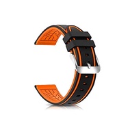 Watch Band Wrist Watch Replacement Rubber Belt 20mm 22mm 24mm 26mm Diving Waterproof Cold Protection Silicone Rubber Band Sports Soft Unisex (22mm % Gangnam% Orange)