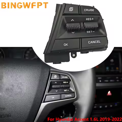 Button Switch For Hyundai ACCENT 2019 2020 2021 2022 2023 Cruise Control Multifunction Steering Whee
