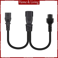 AOTO IEC320 C14 to C5+C13 Y-Type Splitter Power Cord IEC 320 C14 Male to C5+C13 Female Power Supply 